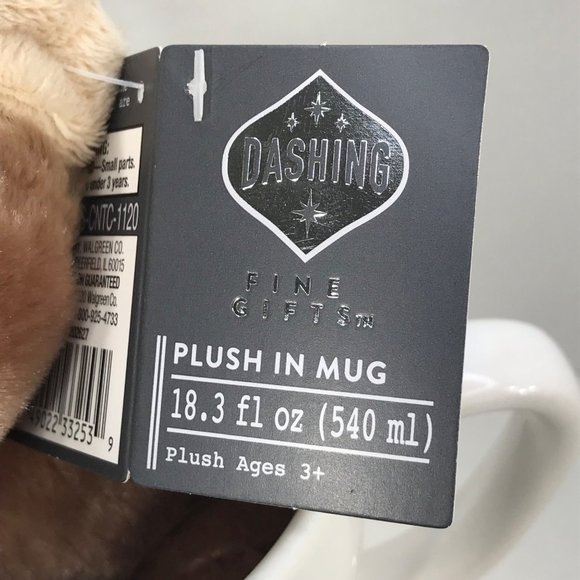 Dashing Graduation Mug 18.3 Fl. Oz With Teddy Bear Plush New With Tags - Picture 5 of 7